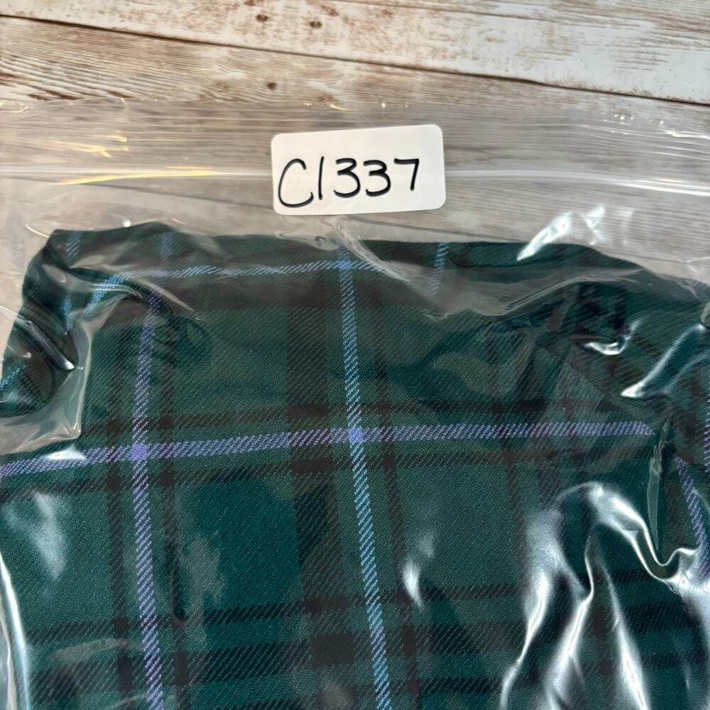 J Jill Tunic Top 4X Green Plaid Pockets Flowy Roomy Collared Long Sleeve Soft - Picture 12 of 12
